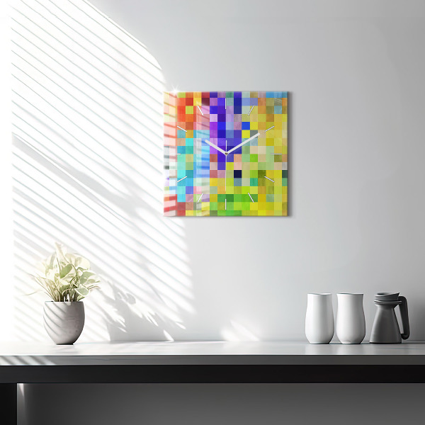 Square wall clock Composition of Squares