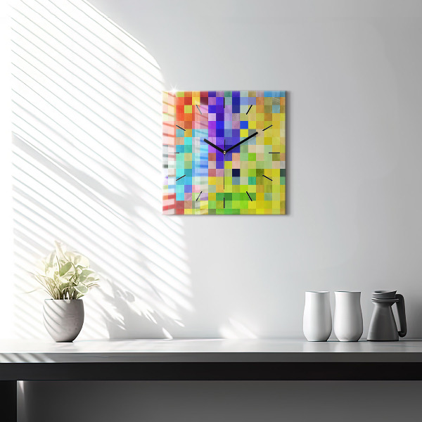 Square wall clock Composition of Squares