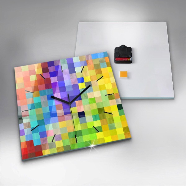 Square wall clock Composition of Squares