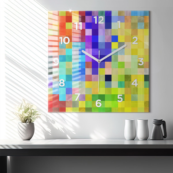 Square wall clock Composition of Squares