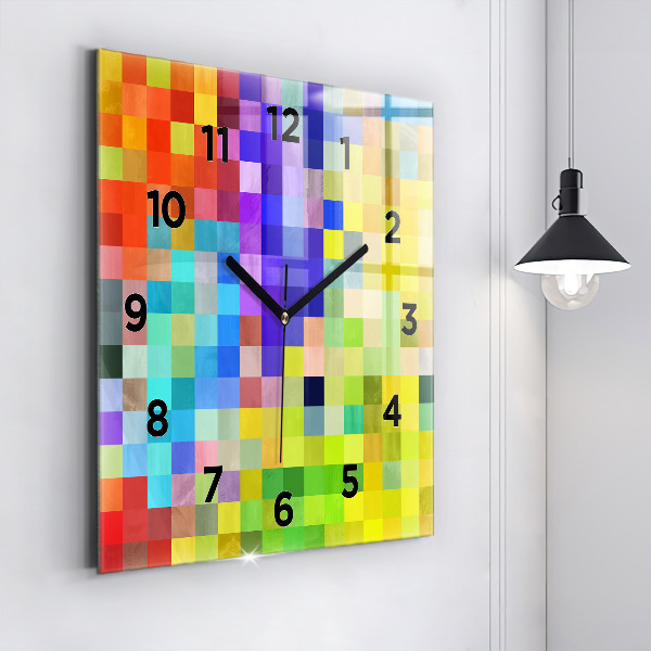 Square wall clock Composition of Squares