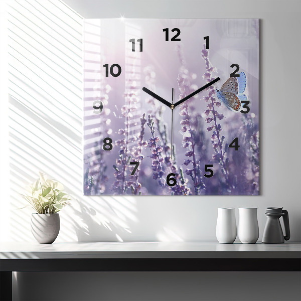 Square wall clock Abstraction