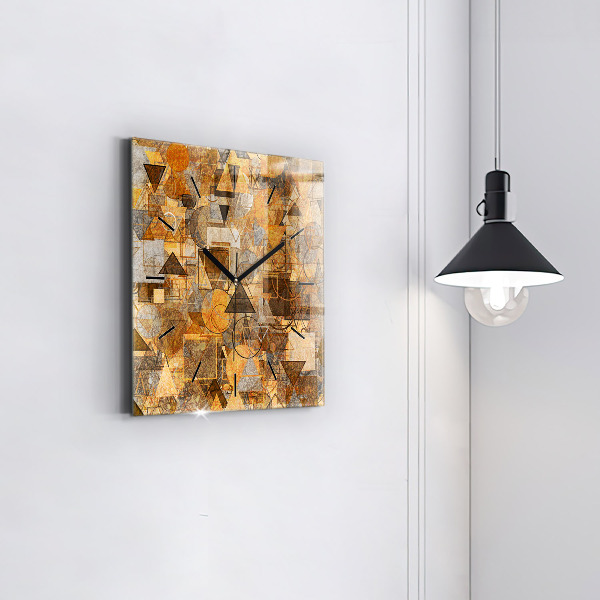 Square wall clock Geometric Shapes