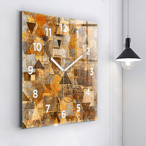 Square wall clock Geometric Shapes