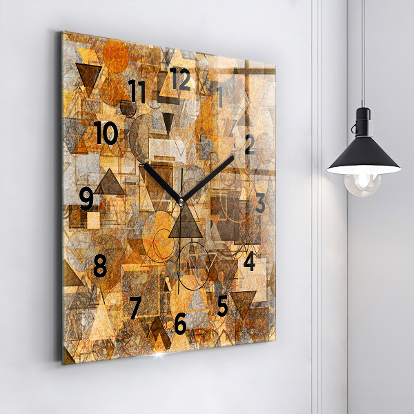 Square wall clock Geometric Shapes