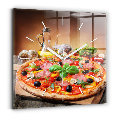 Square wall clock The Culinary Heart of Italy