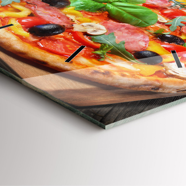 Square wall clock The Culinary Heart of Italy