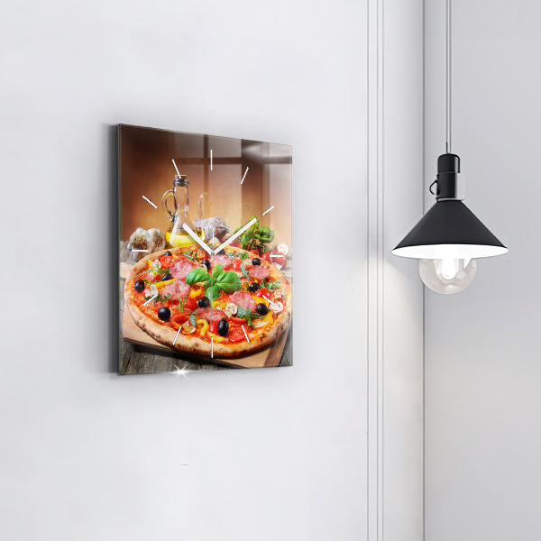 Square wall clock The Culinary Heart of Italy