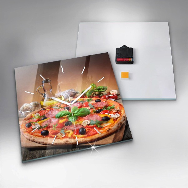 Square wall clock The Culinary Heart of Italy