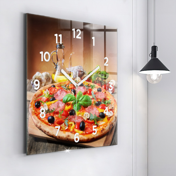 Square wall clock The Culinary Heart of Italy