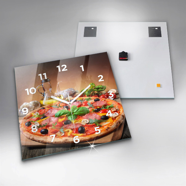Square wall clock The Culinary Heart of Italy