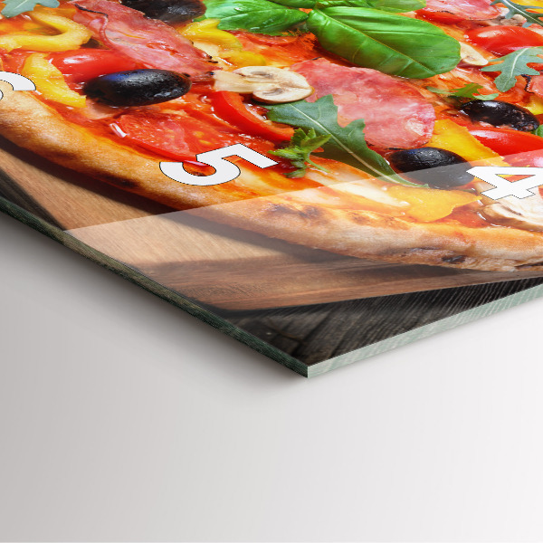 Square wall clock The Culinary Heart of Italy