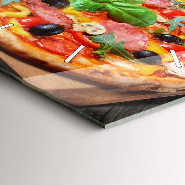 Square wall clock The Culinary Heart of Italy