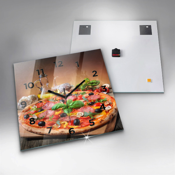 Square wall clock The Culinary Heart of Italy