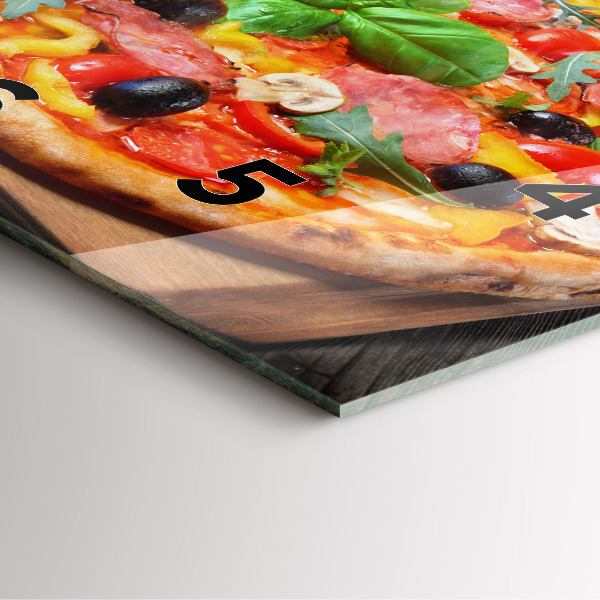 Square wall clock The Culinary Heart of Italy