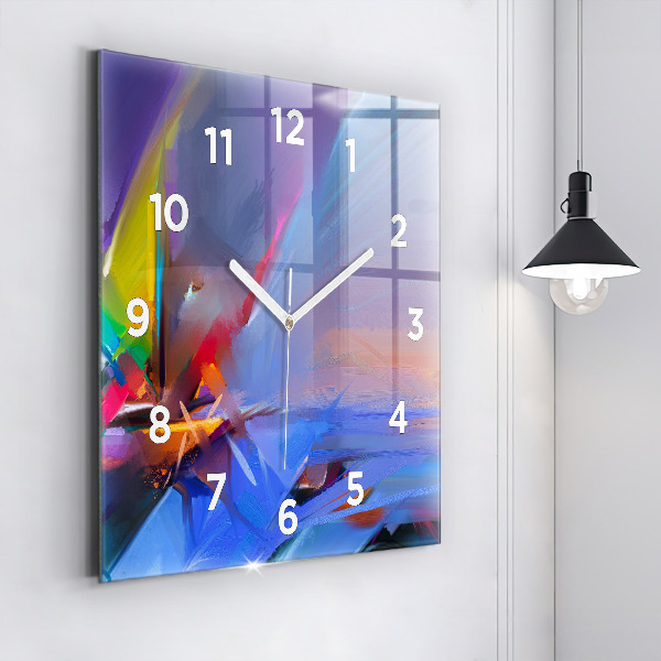 Square wall clock Seascape