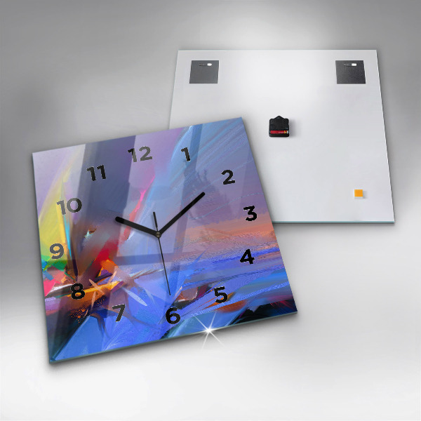 Square wall clock Seascape