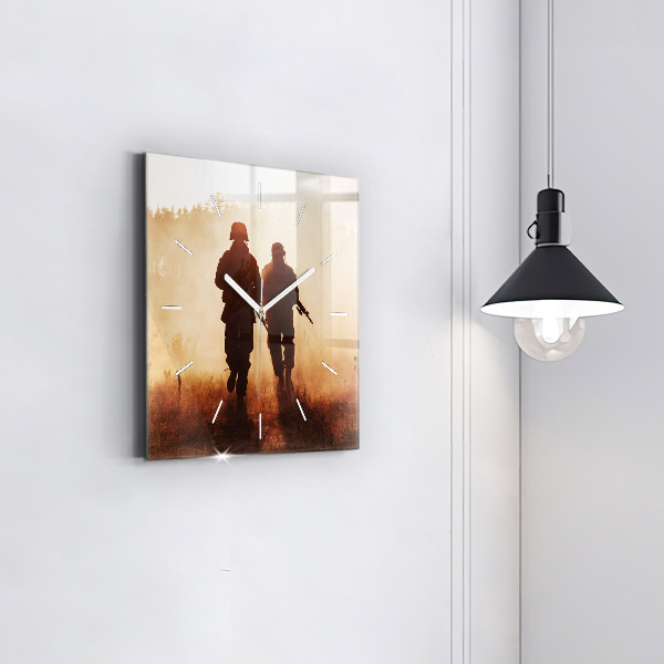 Square wall clock United States Marines