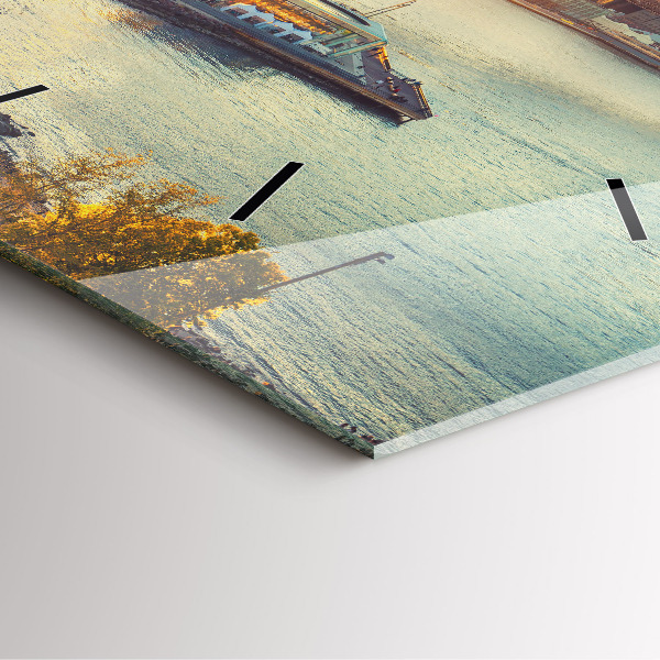 Square wall clock New York Manhattan