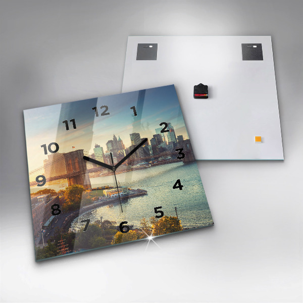 Square wall clock New York Manhattan