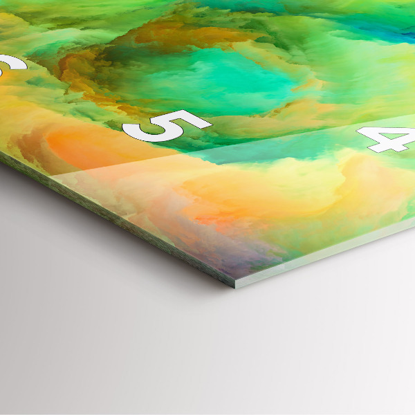 Square wall clock Fractal Texture