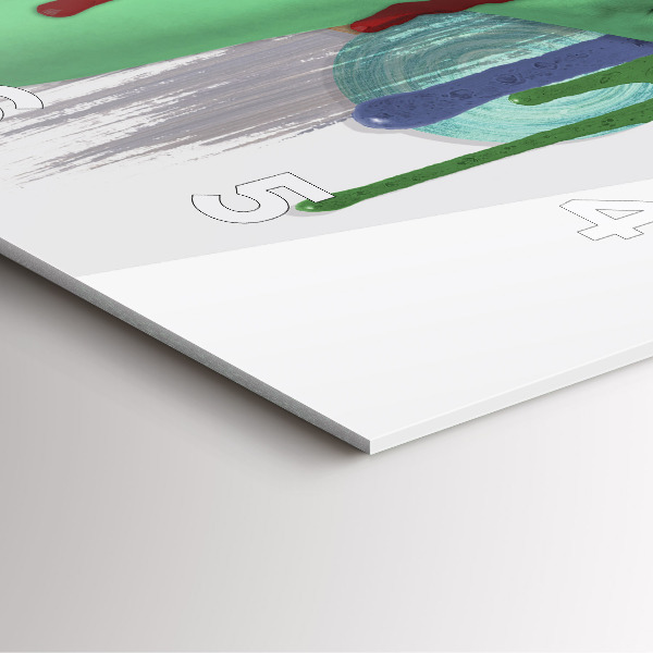 Square wall clock Surrealist collage