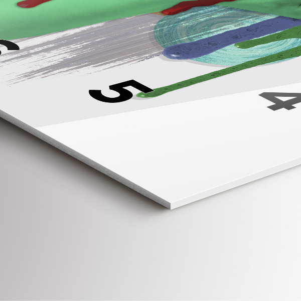 Square wall clock Surrealist collage