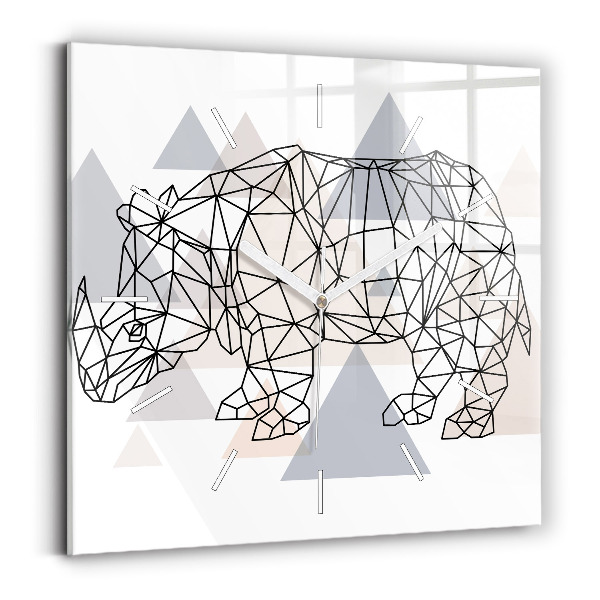 Square wall clock Geometric Pattern