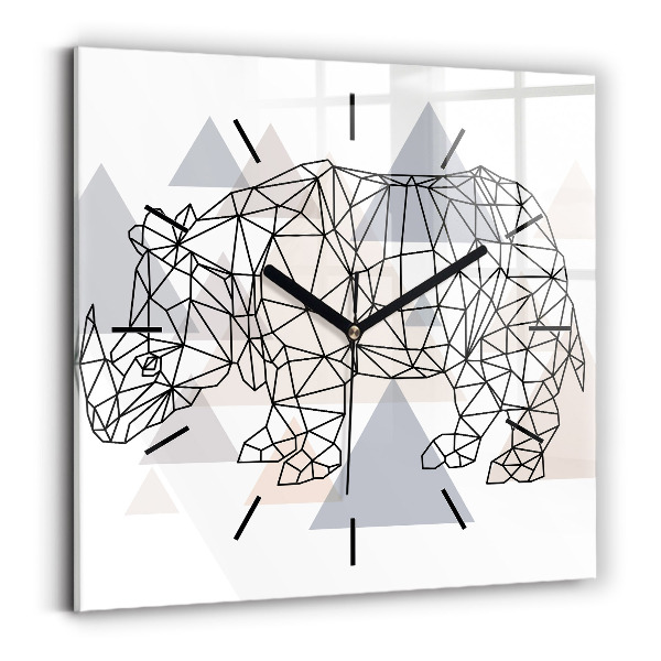 Square wall clock Geometric Pattern