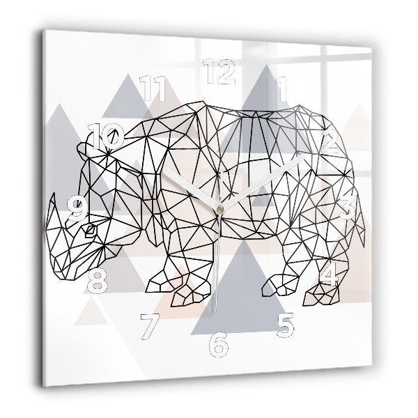 Square wall clock Geometric Pattern