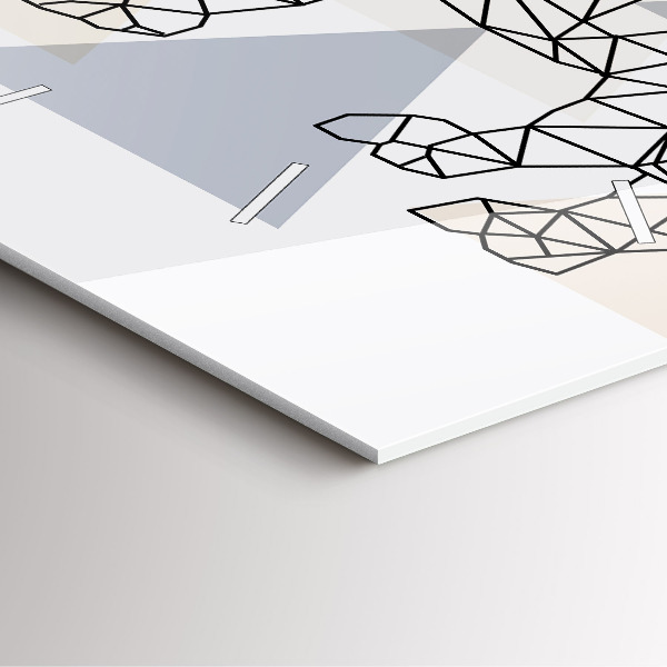 Square wall clock Geometric Pattern