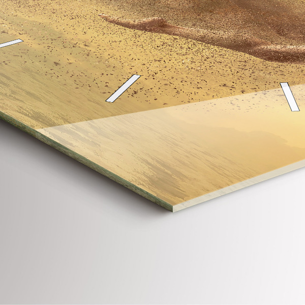 Square wall clock Woman in figure