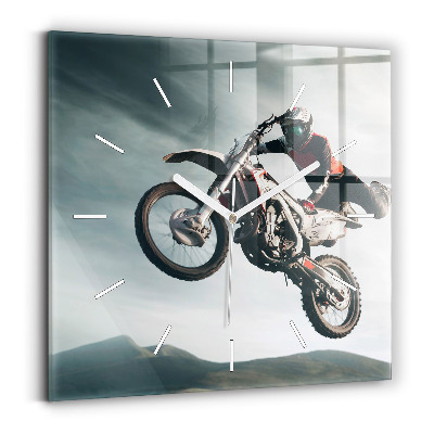 Square wall clock Motor Style Adrenaline