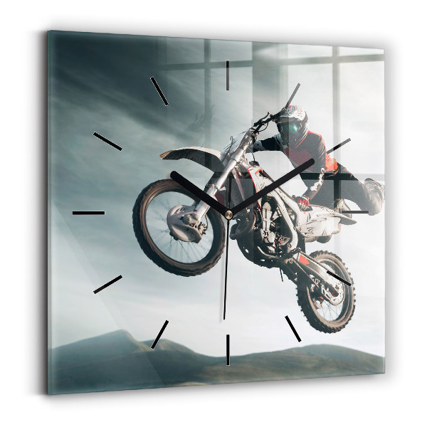 Square wall clock Motor Style Adrenaline