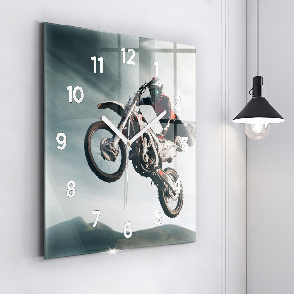Square wall clock Motor Style Adrenaline