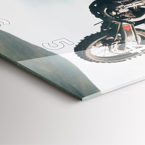 Square wall clock Motor Style Adrenaline