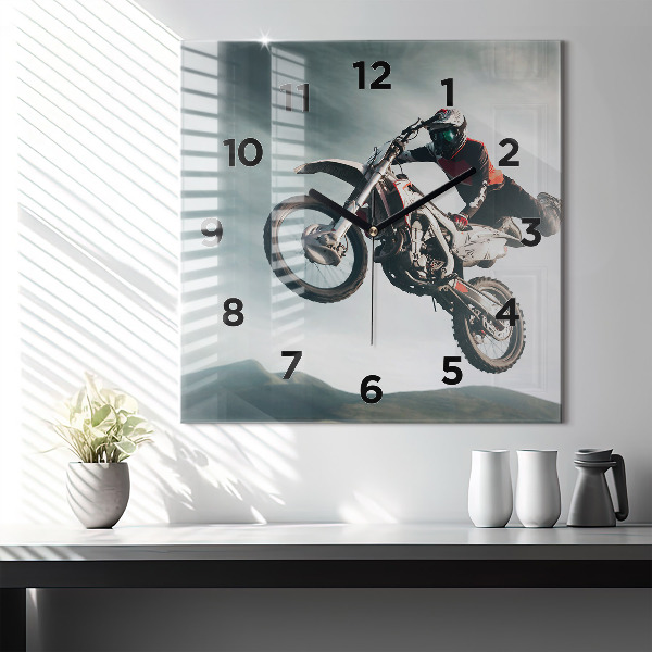 Square wall clock Motor Style Adrenaline