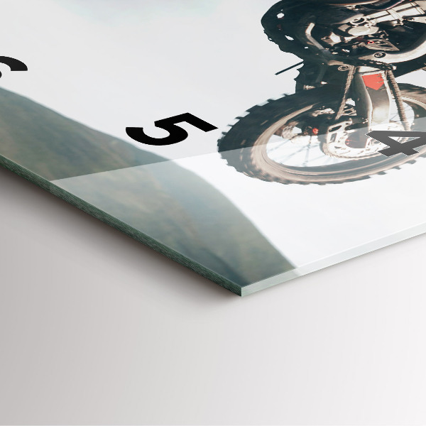 Square wall clock Motor Style Adrenaline