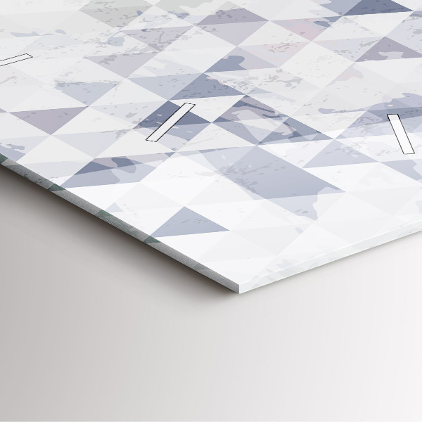 Square wall clock Geometric pattern