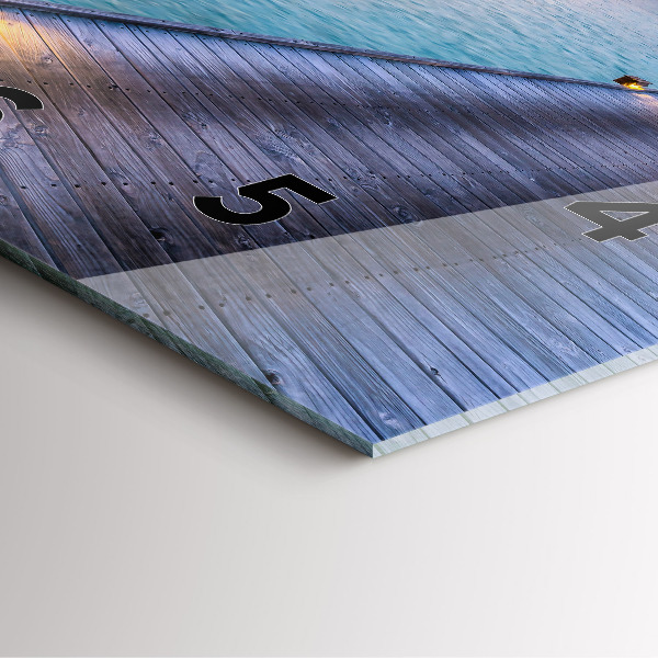 Square wall clock Sunset Maldives