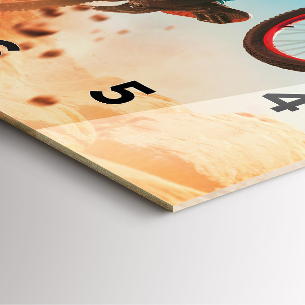 Square wall clock Stuntman and adrenaline