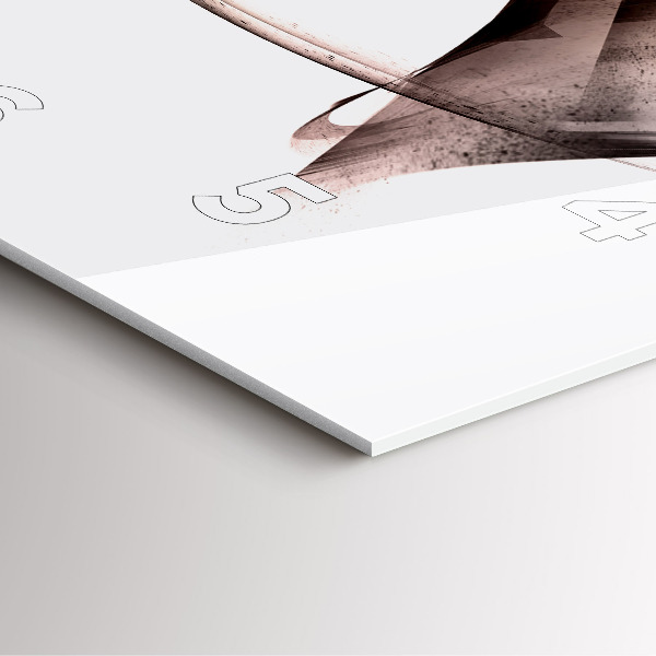 Square wall clock Painted Horse Profile