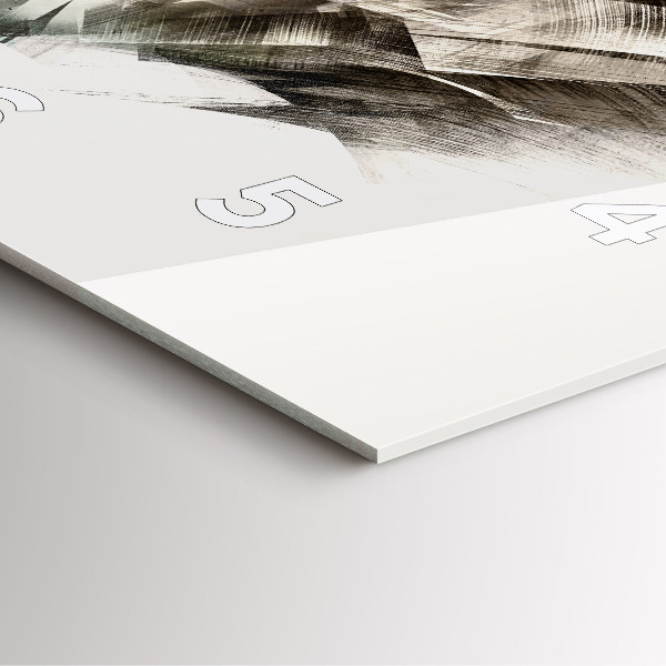 Square wall clock painted portrait of a tiger