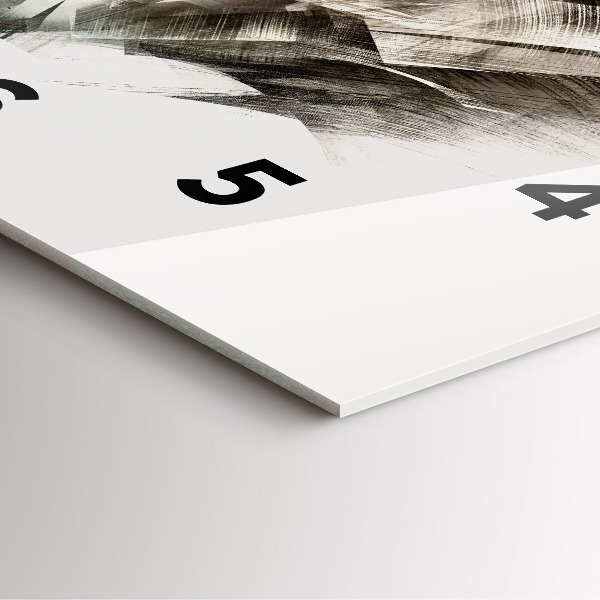 Square wall clock painted portrait of a tiger