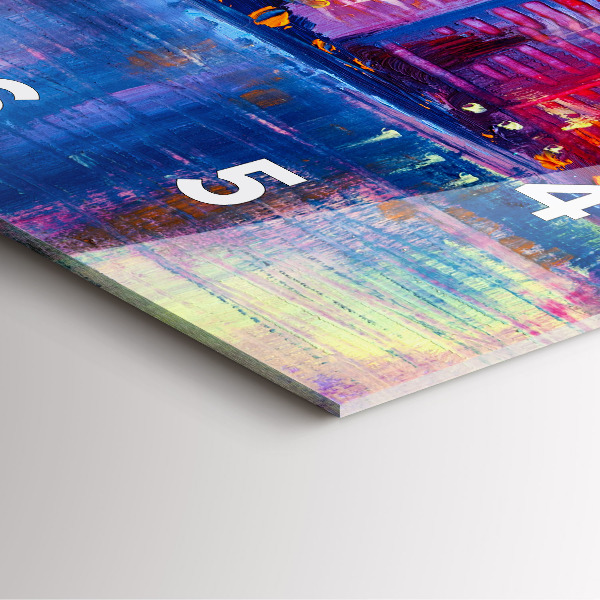 Square wall clock Skyscraper abstraction