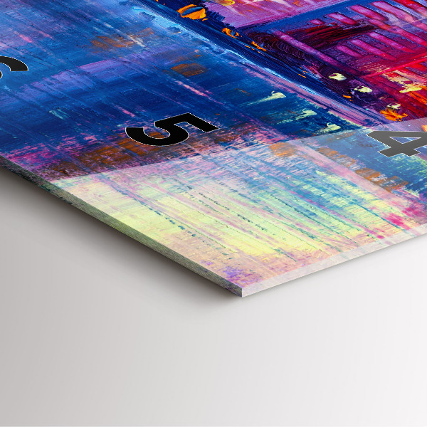 Square wall clock Skyscraper abstraction