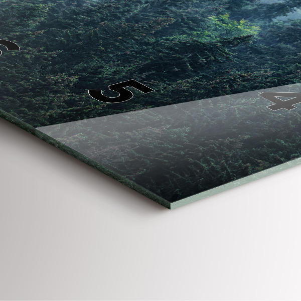 Square wall clock Misty Mountain Landscape