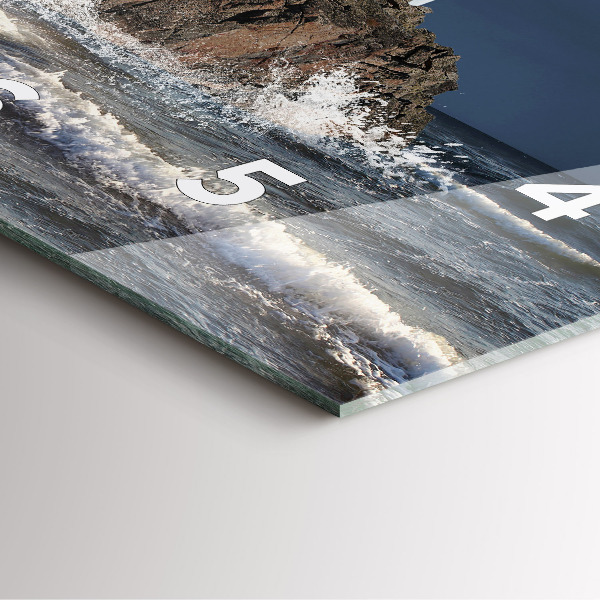 Square wall clock Lighthouse