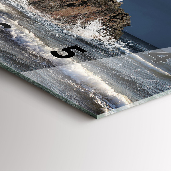 Square wall clock Lighthouse