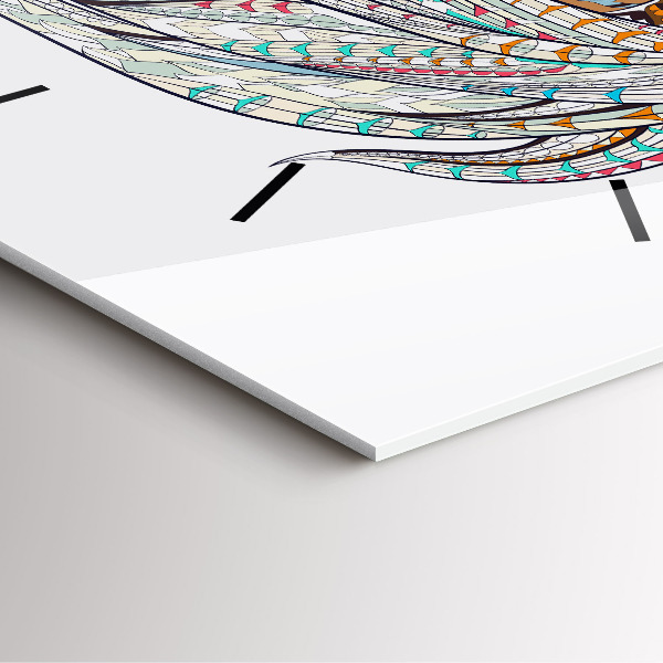 Square wall clock Horse illustration